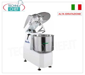 FIMAR - Impastatrice a Spirale ad ALTA IDRATAZIONE da 18 Kg, Testa Sollevabile e Vasca Fissa, Comandi Digitali