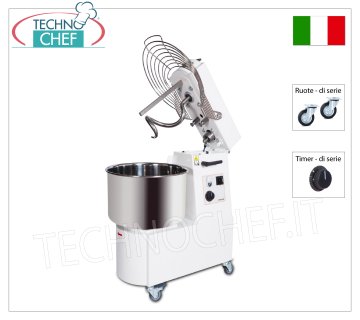 Impastatrice a Spirale da 36 Kg ( vasca da lt.41), con Testa Sollevabile e Vasca Fissa
