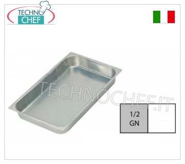 Teglie Gastronorm in alluminio Teglia Alluminio G/N 1/2 H Cm 2