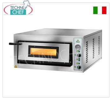 FIMAR - Forno pizza elettrico per 4 pizze da 30 cm, 1 camera da cm 61x61,  comandi  Meccanici