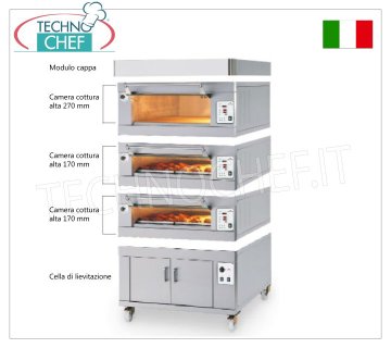 Forno modulare elettrico per pasticceria camera da mm 600x800,