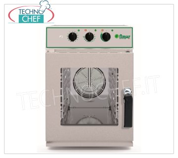 FIMAR -  FORNO CONVEZIONE con VAPORE DIRETTO, ELETTROMECCANICO, 6 TEGLIE GN 2/3 (mm 353x325), dim.mm.532x690x748h