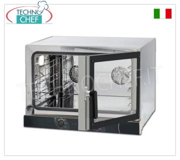 TECNODOM-FORNO CONVEZIONE  Elettrico per 4 Teglie GN 1/1 (mm 325x530), dim.mm.685x680x580h