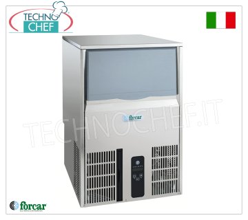 FORCAR - FABBRICATORE DI GHIACCIO in CUBETTI PIENI, resa 50 Kg/24 ore, DEPOSITO 25 kg