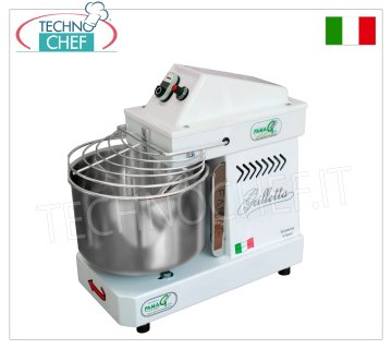 Famag GRILLETTA - Impastatrice a Spirale da 5 Kg (vasca da lt.7), dim.mm.455x255x430h