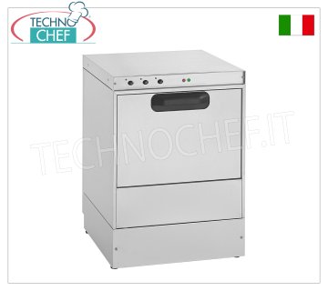 Lavastoviglie Sottotavolo elettromeccanica, cesto quadro da cm 50x50, altezza utile lavaggio 32 cm, Trifase
