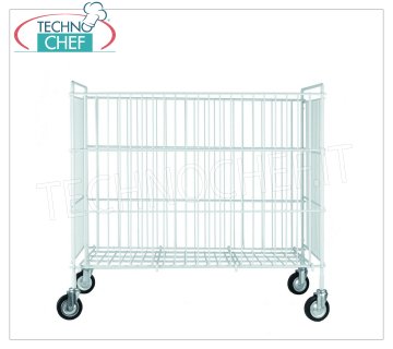 FORCAR - Carrello Portabiancheria Pieghevole Plastificato