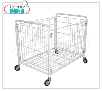 FORCAR - Carrello Portabiancheria Pieghevole Rinforzato