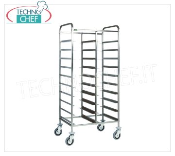 FORCAR - CARRELLO INOX per 30 VASSOI GN 1/1