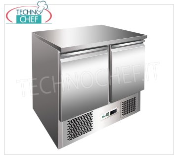 FORCAR - Tavolo Frigo/Refrigerato 2 Porte, Temp.+2°/+8°C, lt.240, Statico, Classe E