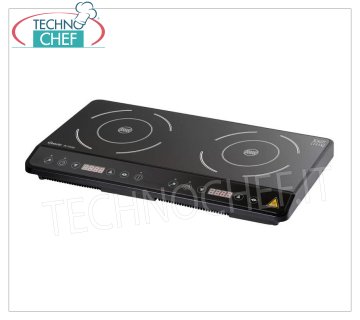PIASTRA INDUZIONE DOPPIA DIGITALE da 3,5 Kw - Ø piano mm 210 - dim.mm.605x360x50h