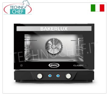 UNOX - Forno Convezione Elettrico per 3 Teglie cm 46x33 - dim.mm.600x611x466h