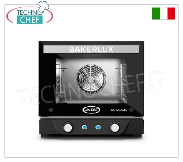 UNOX - Forno Convezione Elettrico per 3 Teglie cm.34,2x24,2 - dim.mm.480x550x466h