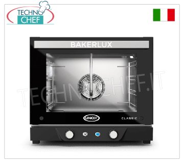 UNOX - Forno Convezione Elettrico per 4 Teglie cm.46x33 - dim.mm.600x611x546h