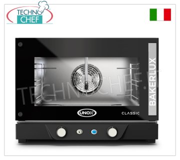 UNOX - Forno Convezione Elettrico per 3 Teglie cm.46x33 - dim.mm.600x611x466h