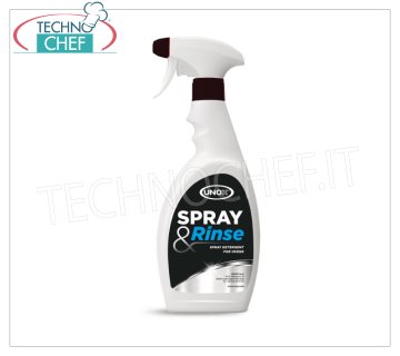 Detergente spray da 750 ml, per la pulizia manuale di qualsiasi forno. Sgrassa ed elimina ogni tipo di sporco. Solo per forni senza circuito di lavaggio automatico integrato.