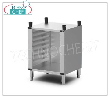 STAND ALTO - Supporto multifunzione per riporre le teglie e collocare il forno all'altezza perfetta per lavorare, capacità 8 teglie da mm 460x330, passo 70 mm, peso 15 Kg, dim.mm.600x518x790h
