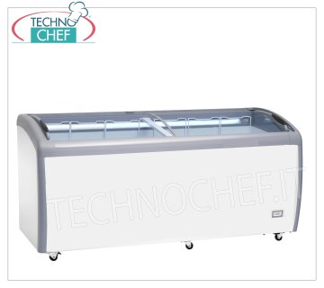 Congelatore orizzontale a pozzetto, lt. 600, Porte in vetro, Temp. 0+8°C / ≤ -18 °C, Classe D