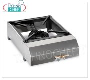 Technochef - Fornello a gas professionale da pavimento, 1 fuoco da Kw 14,  mod.SP6050L, Attrezzature per la cottura