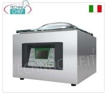 Macchina vuoto Professionale a Campana, Camera cm 41x45x22h, Barra saldante cm 40, Pompa vuoto 18 m³/h
