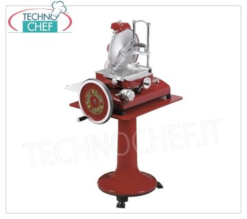 FIMAR - Piedistallo in ghisa verniciato di coloro Rosso, per affettatrice volano mod.VV350, Peso 106 Kg, dim.mm.730x600x800h