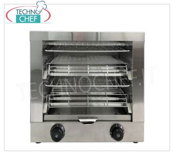 TOSTIERA INOX a 2 PIANI, capacità max 6 TOAST