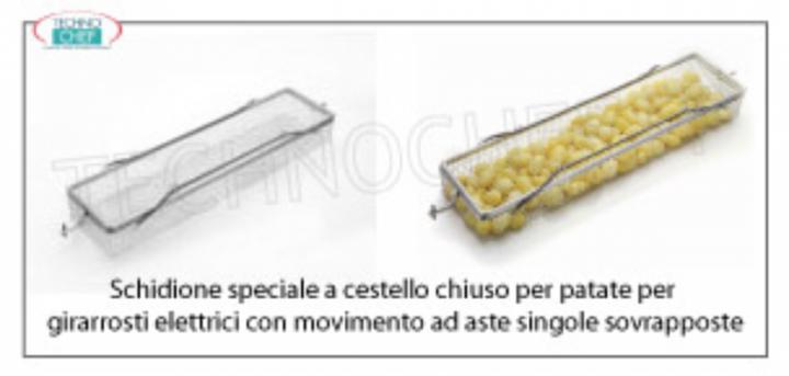 Girarrosto elettrico mod.E-6P CB, movimento ad aste singole