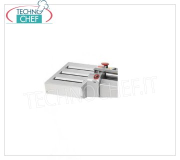 Utensile tagliasfoglia a 3 tagli in acciaio inox Utensile tagliasfoglia a 3 tagli in acciaio inox applicabile alla sfogliatrice SF 250/320/400/500, larghezza tagli mm:  2 - 3 - 4 - 6/7 - 9 - 12/13 - 19 - 24.