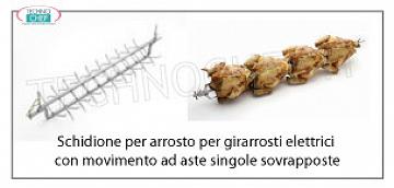 Schidione per  ARROSTO adatto per Girarrosto mod. G-20P Schidione per ARROSTO adatto per Girarrosto Mod. G-20P, dim. cm 55x14,5x12,2h