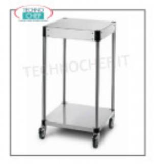 Cavalletto di Supporto per girarrosto Cavalletto smontabile in acciaio inox con ripiano intermedio per CBE-6P