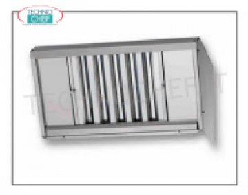 Cappa da Appoggio senza Motore, per Girarrosto mod. CBE-30P-S5 Cappa da appoggio per  GIRARROSTO mod. CBE-30P-S5 con filtri inox a labirinto, (senza motore) con rosone diametro 200 mm, peso 34 kg, dimensioni cm 116x55x37,5h, per girarrosto elettrico mod. CBE-20P