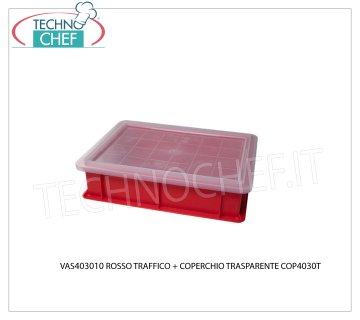 Coperchio Trasparente per Cassetta impasti-pagnotte pizza da cm.40x30 Coperchio Trasparente per cassette portapagnottine-impasti in polietilene alimentare, dim.mm.400x300