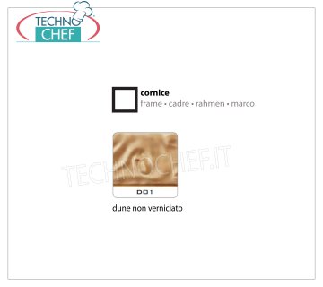 Cornice Dune non Verniciato D01 Cornice con portavetri, ''Dune'' non verniciato, dimensioni mm 780x780x7h