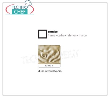 Cornice Dune Verniciato Oro DV01 Cornice con portavetri, colore ''Dune'' verniciato oro, dimensioni mm 780x780x7h