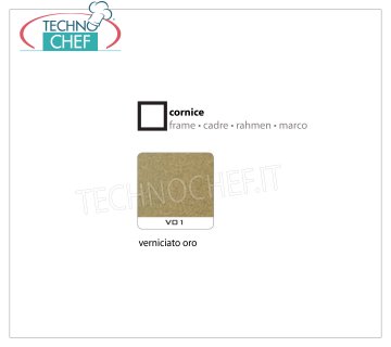 Cornice Verniciato Oro Cornice con portavetri, verniciata colore oro, dimensioni mm 780x780x7h