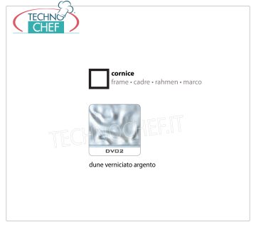 Cornice Dune Verniciato Argento DV02 Cornice con portavetri, colore ''Dune'' verniciato argento, dimensioni mm 780x780x7h