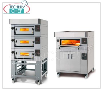 Forno elettrico per pizza piano refrattario 330°C-Macchine del Gusto