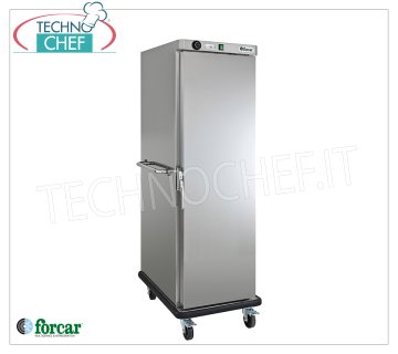 FORCAR - CARRELLO CALDO VENTILATO di Mantenimento in Temperatura, 20 TEGLIE GN 2/1