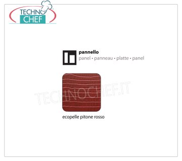 Pannello Ecopelle Pitone Rosso