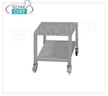 TECHNOCHEF - Tavolino di Supporto Inox con Ruote, Mod.TAVSUPINOX